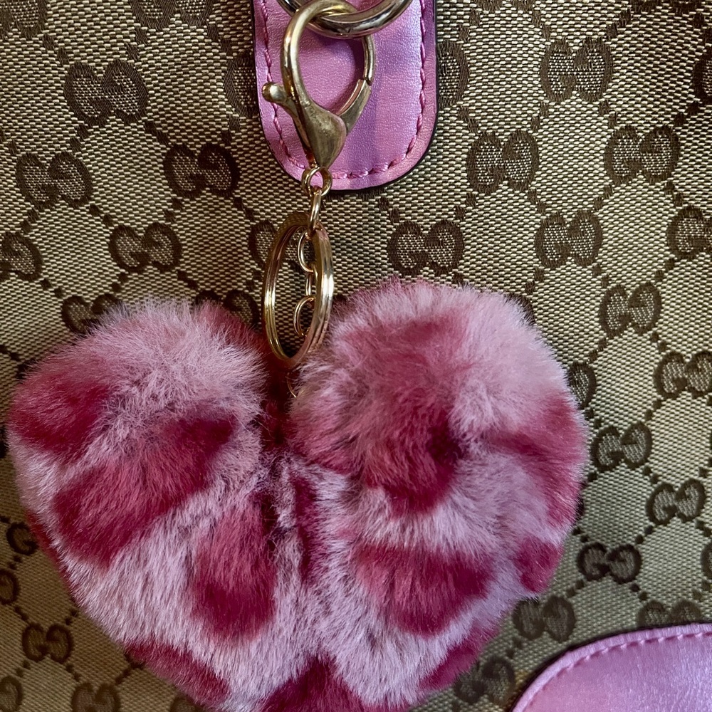 Gucci Beige GG Canvas Tote with Pink Leather Trim - Picture 10 of 11